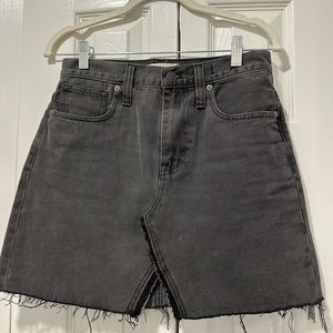 Madewell denim skirt black